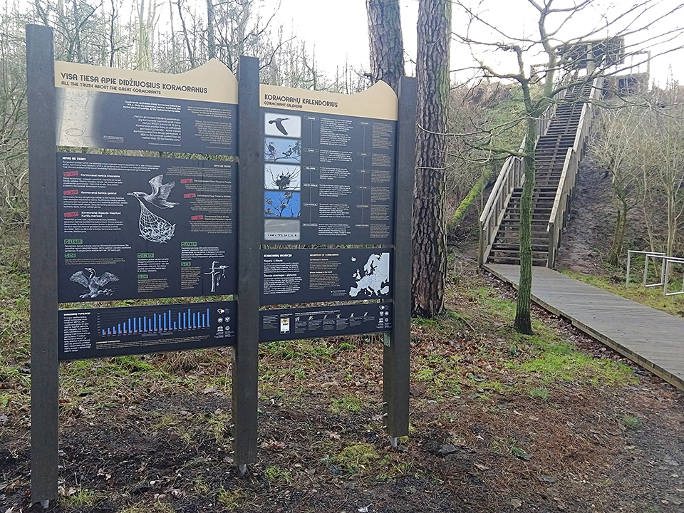 Curonian Spit Nationalpark Lithania Infoboards